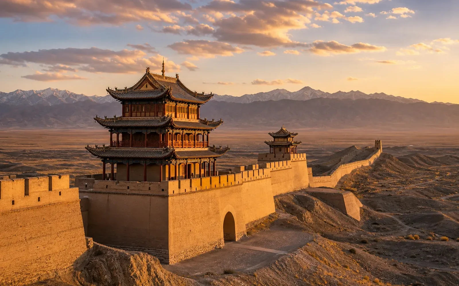 Scenery for Jiayuguan to Dunhuang — 14-Day Silk Road Self-Drive Tour: Xi’an to Urumqi