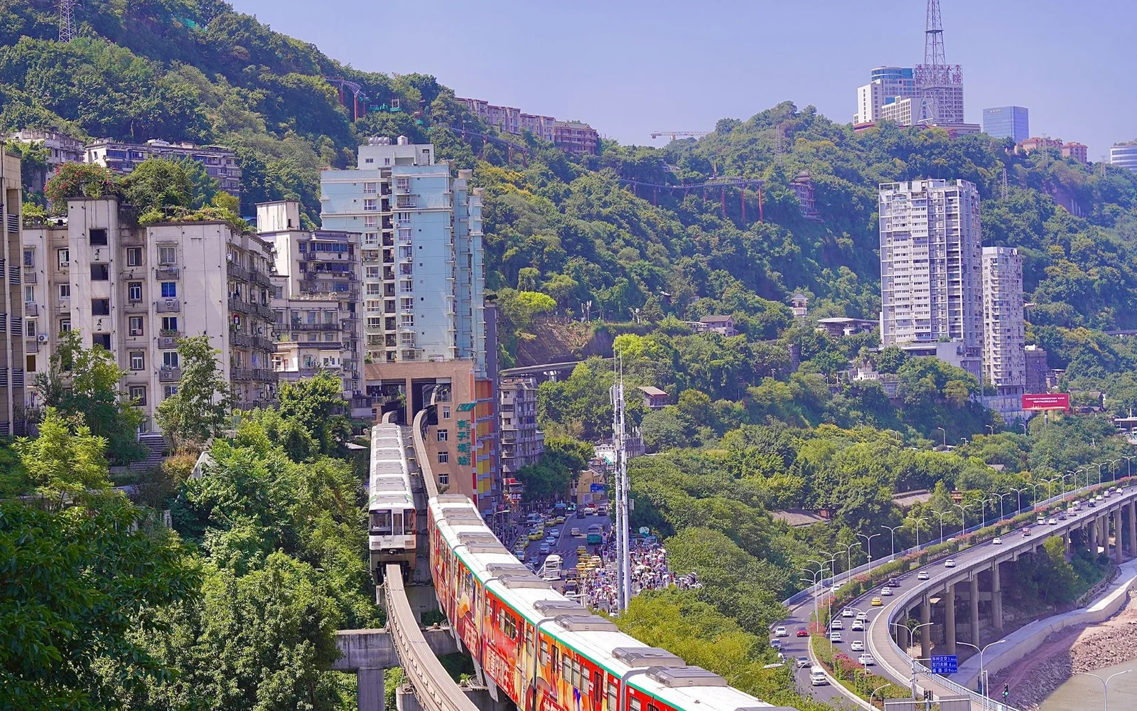 Liziba Light Rail Chongqing China Tour for VERO TRIP China tours