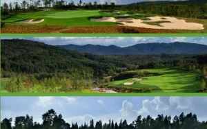Mountain Golf Fairway in China on a China golf tour