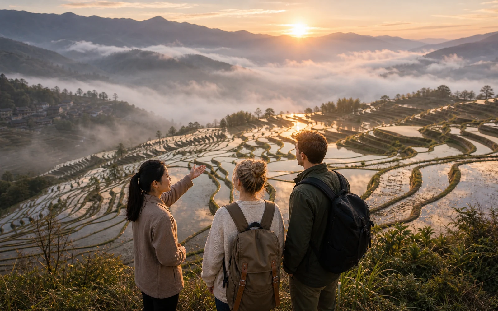 Kunming to Yuanyang via Stone Forest on the 3-Day Yuanyang Rice Terraces Tour from Kunming Kunming to Yuanyang via Stone Forest on the 3-Day Yuanyang Rice Terraces Tour from Kunming