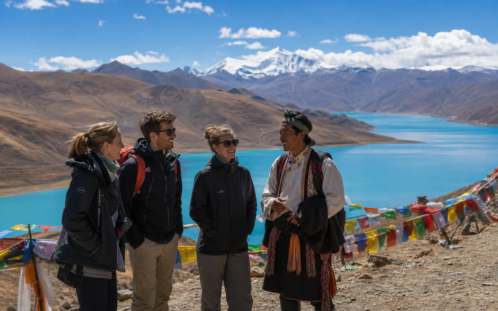 Depart Lhasa on the 10-Day G318 Sichuan-Tibet Small Group Overland Tour Depart Lhasa on the 10-Day G318 Sichuan-Tibet Small Group Overland Tour