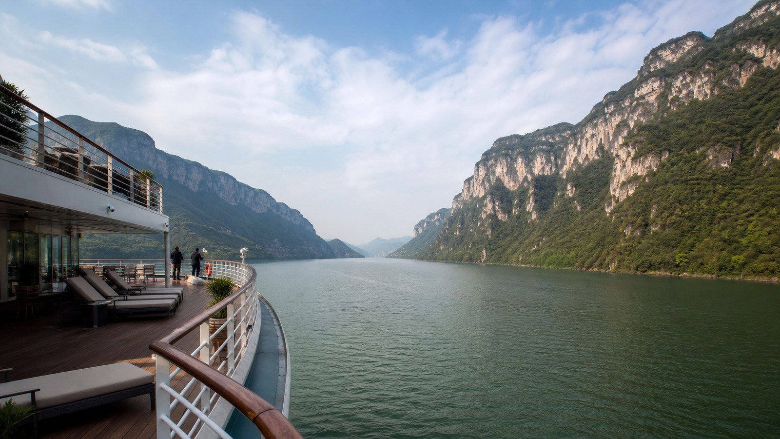 First day aboard a Yangtze River cruise; Yangtze River Cruise, Day 6 of 13-Day Shanghai Guilin Yangtze Xi'an Beijing Small Group Tour