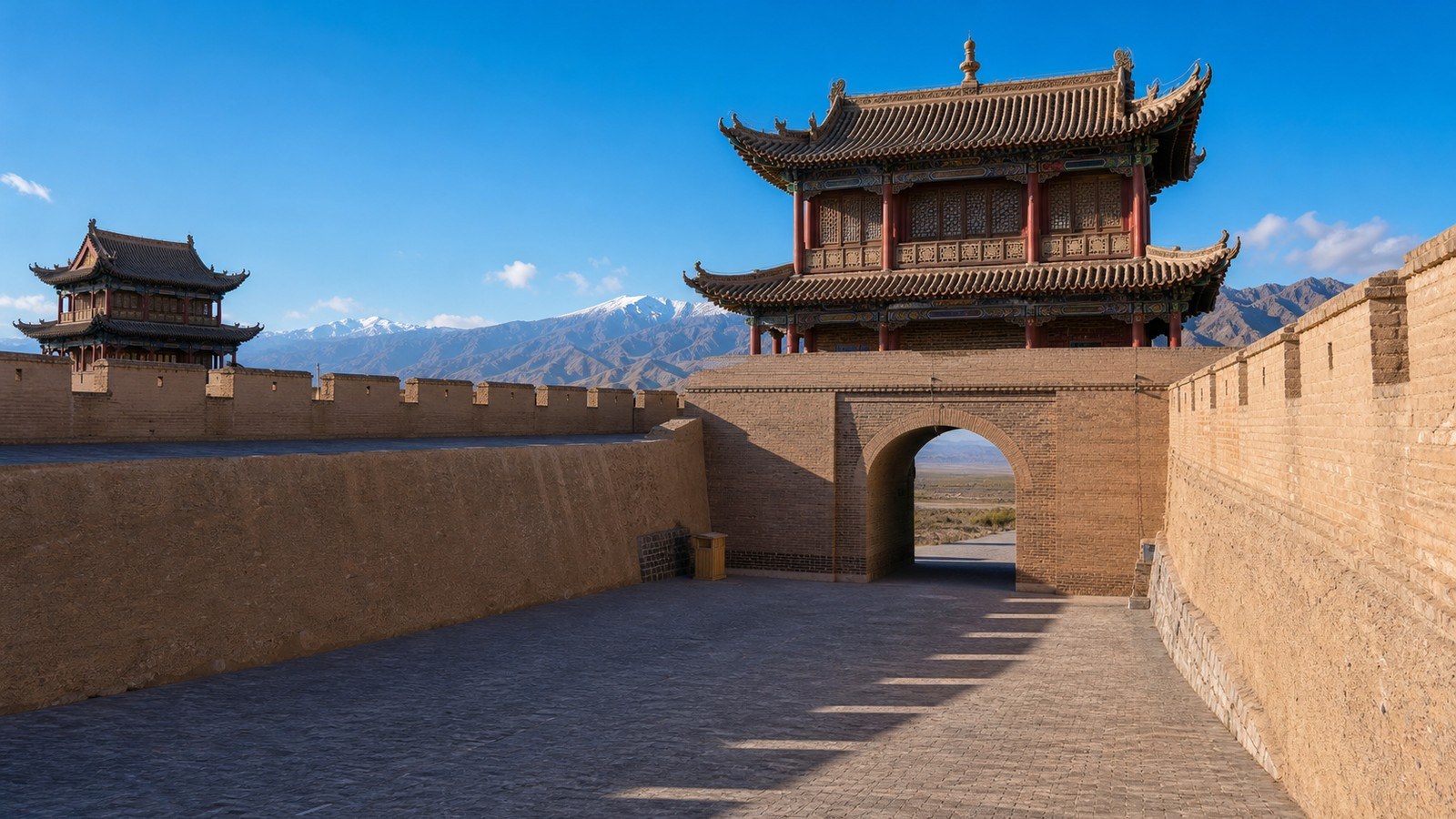 Dunhuang to Jiayuguan: Overhanging Great Wall and Jiayuguan Pass, Day 9 of 13-Day Silk Road Group Tour from Kashgar to Xining (Xinjiang/Gansu/Qinghai)