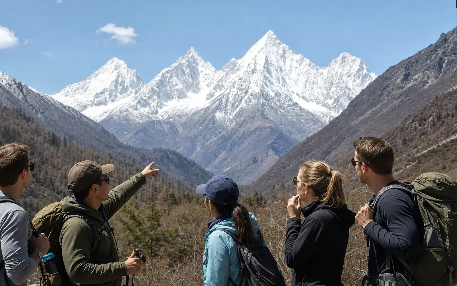 High meadow approach to Dafeng base camp on Mount Siguniang