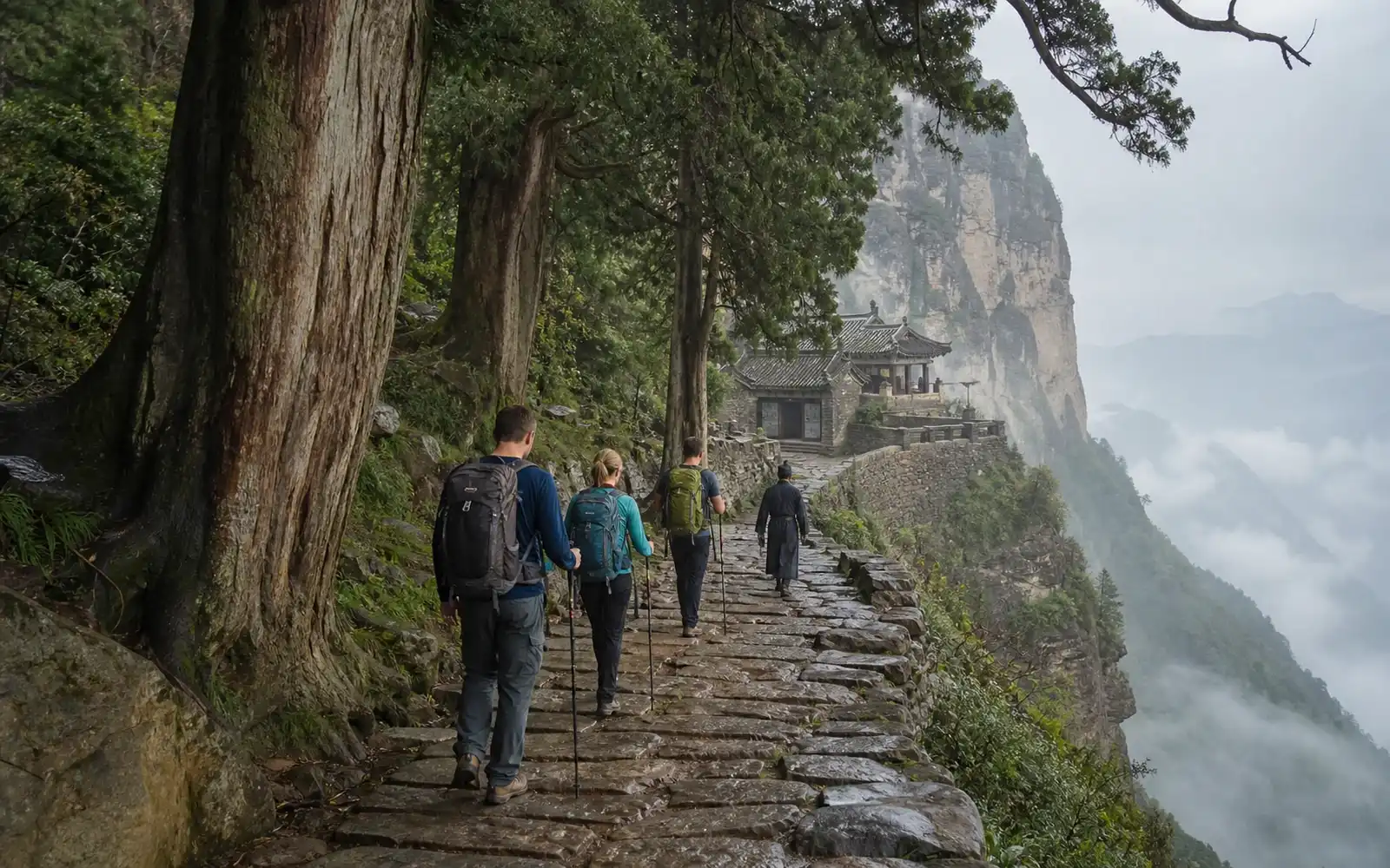 Jianmen Pass, Bird Path and Hanyang Ancient Shu Road on the 5-Day Ancient Shu Road Trek Jianmen Pass, Bird Path and Hanyang Ancient Shu Road on the 5-Day Ancient Shu Road Trek