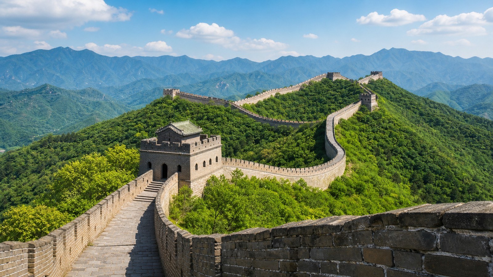Guided Mutianyu Great Wall hike on the 1-Day Mutianyu Great Wall Guided Hike Group Tour