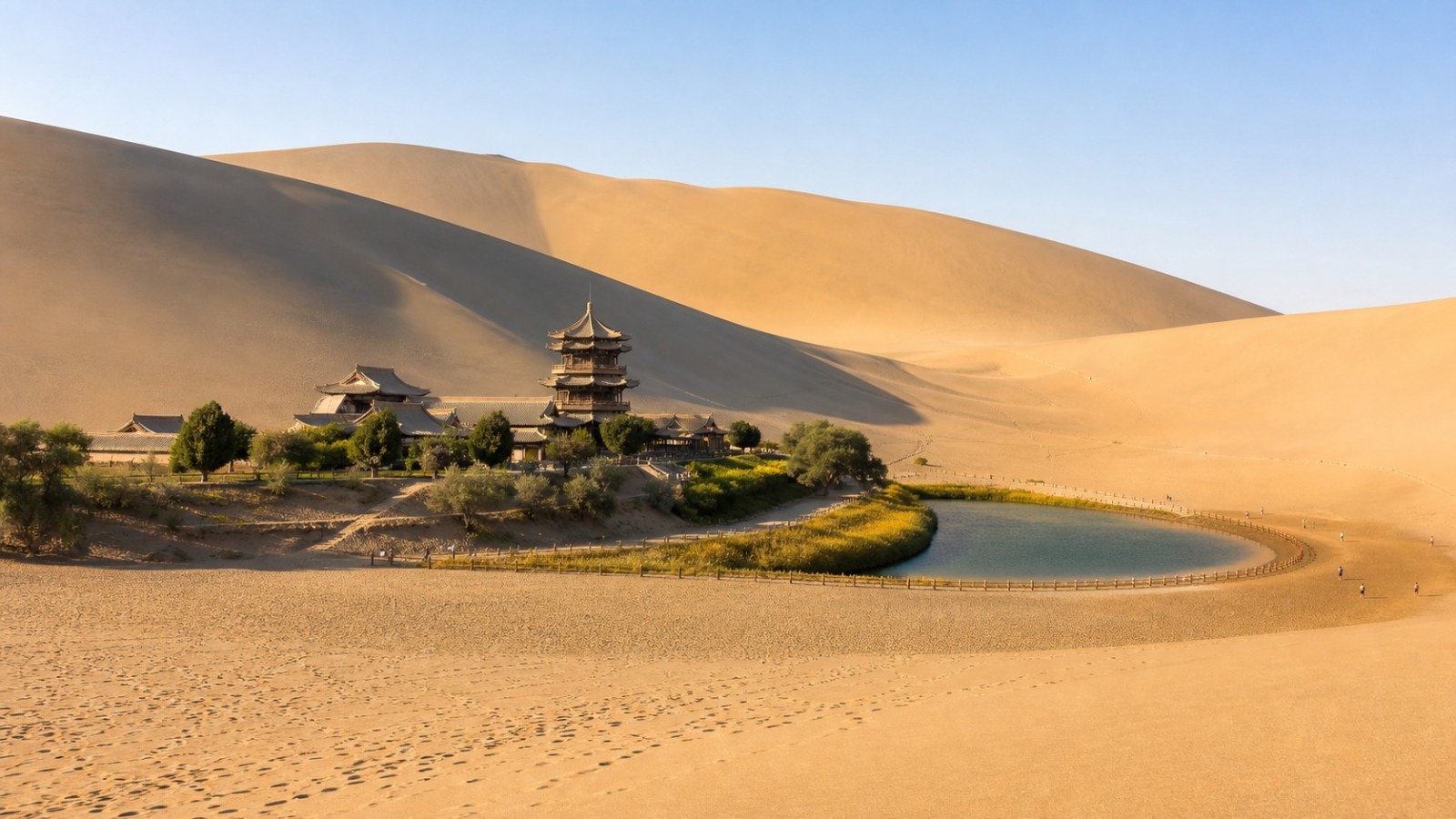 Mogao Caves, Mingsha Mountain and Crescent Spring, Day 2 of 7-Day Silk Road Group Tour: Gansu & Qinghai (Ancient Silk Road Hub & Qinghai Lake)
