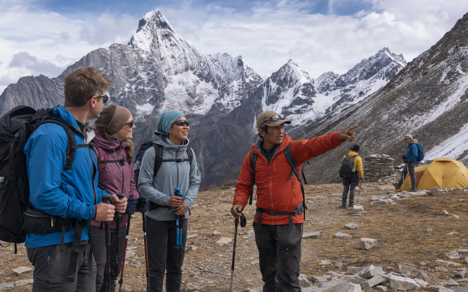 Chazigou Tail Camp to Chazigou Rear Camp on the 4-Day Mount Siguniang Chazigou Col Trek Chazigou Tail Camp to Chazigou Rear Camp on the 4-Day Mount Siguniang Chazigou Col Trek
