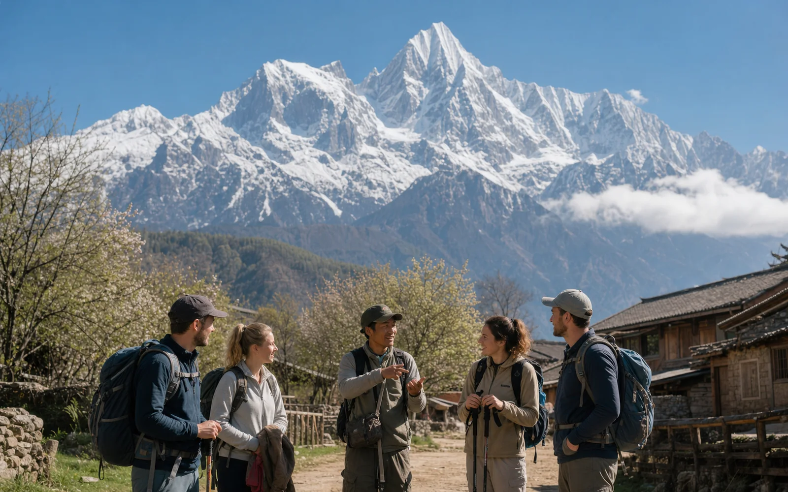 Haba Base Camp Summit Attempt and Return to Haba Village on the 4-Day Haba Village Hiking Tour from Lijiang Haba Base Camp Summit Attempt and Return to Haba Village on the 4-Day Haba Village Hiking Tour from Lijiang