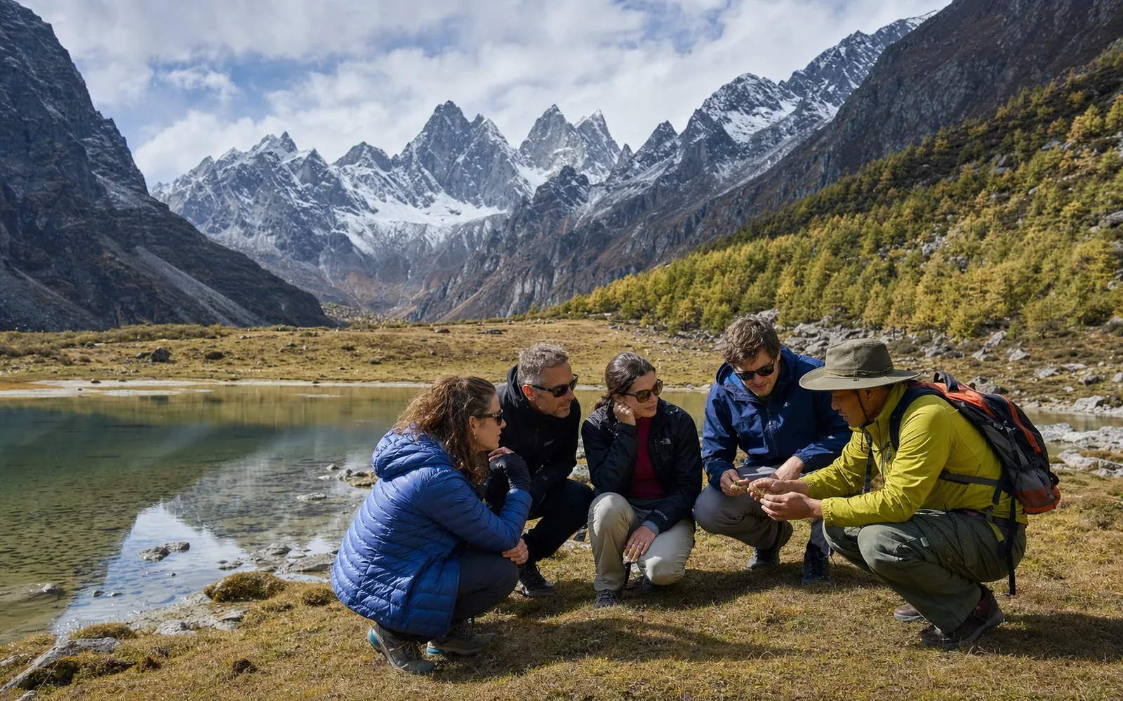 Acclimatization hike in Haizi Valley beneath Mount Siguniang