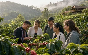 1-Day Puer Coffee Estate & Nakeli Tea Horse Road Private Tour