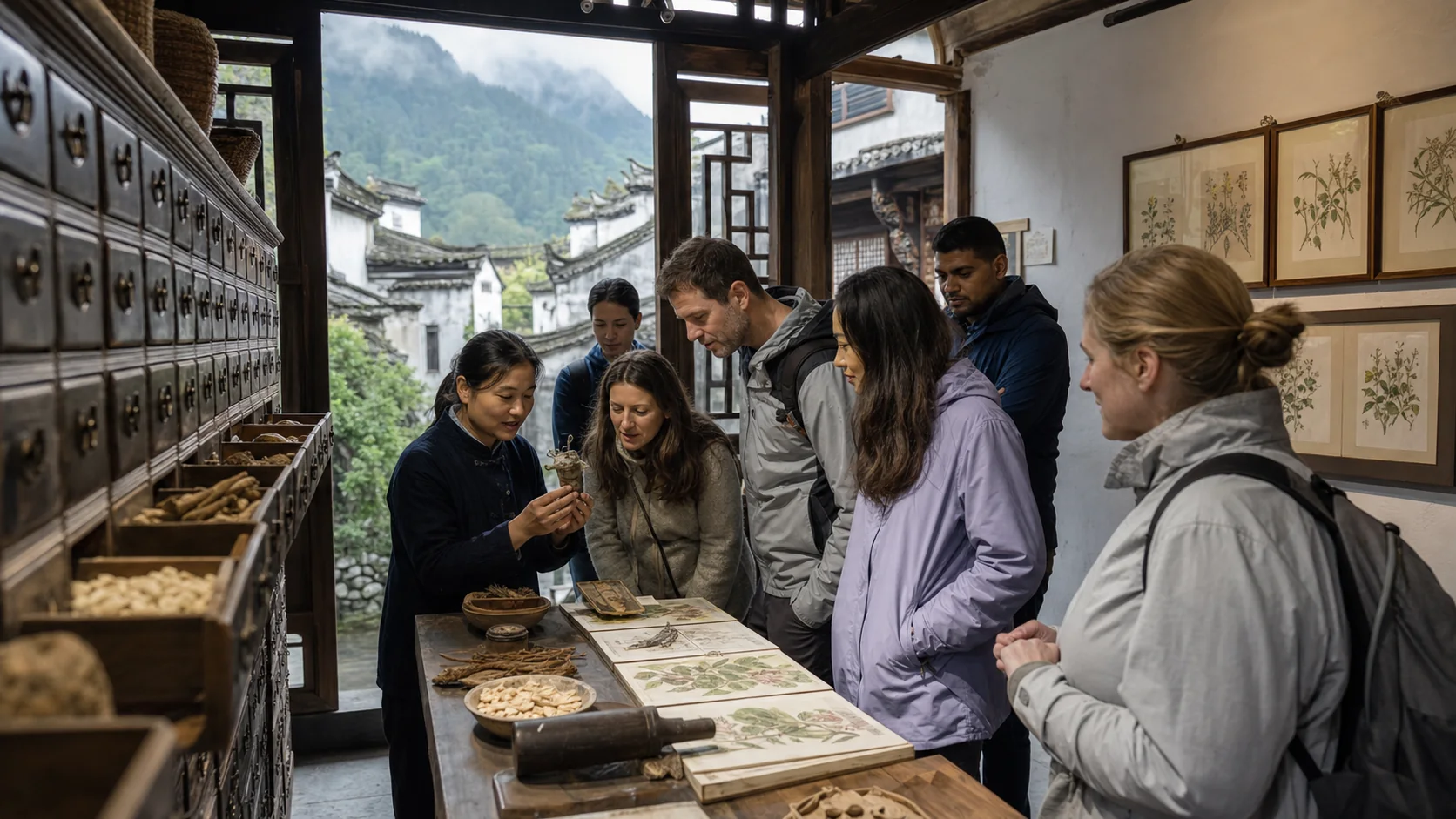 Xin'an medicine heritage gallery in Qimen near Huangshan