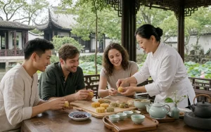 1-Day Suzhou Tea Picking, Biluochun & Mooncake Workshop Tour