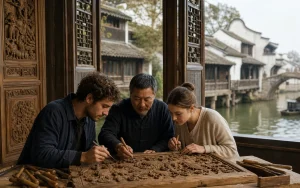1-Day Wuzhen Woodcarving, Green Rice Cake & Fishing Tour