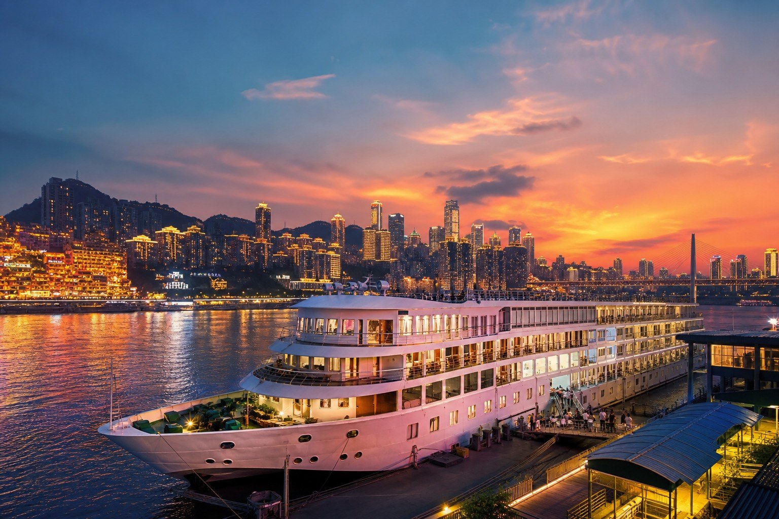 Board Yangtze Cruise, Day 10 of 15-Day China Small Group Tour with Pandas, Chongqing and Yangtze Cruise