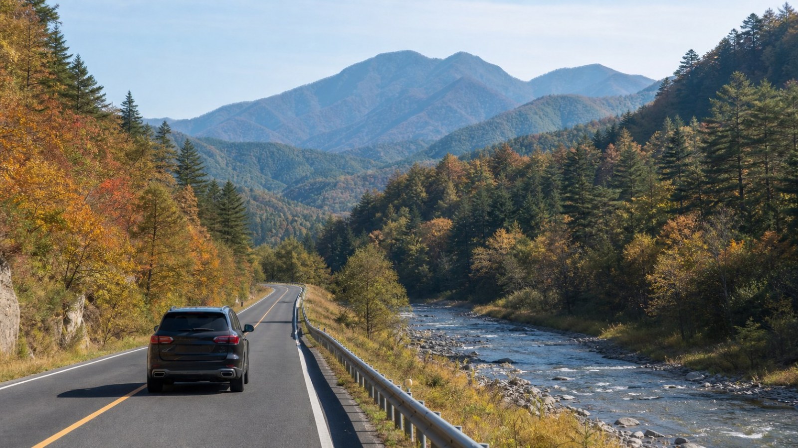 Self-drive road through the Changbai foothills from Dandong to Erdaobaihe