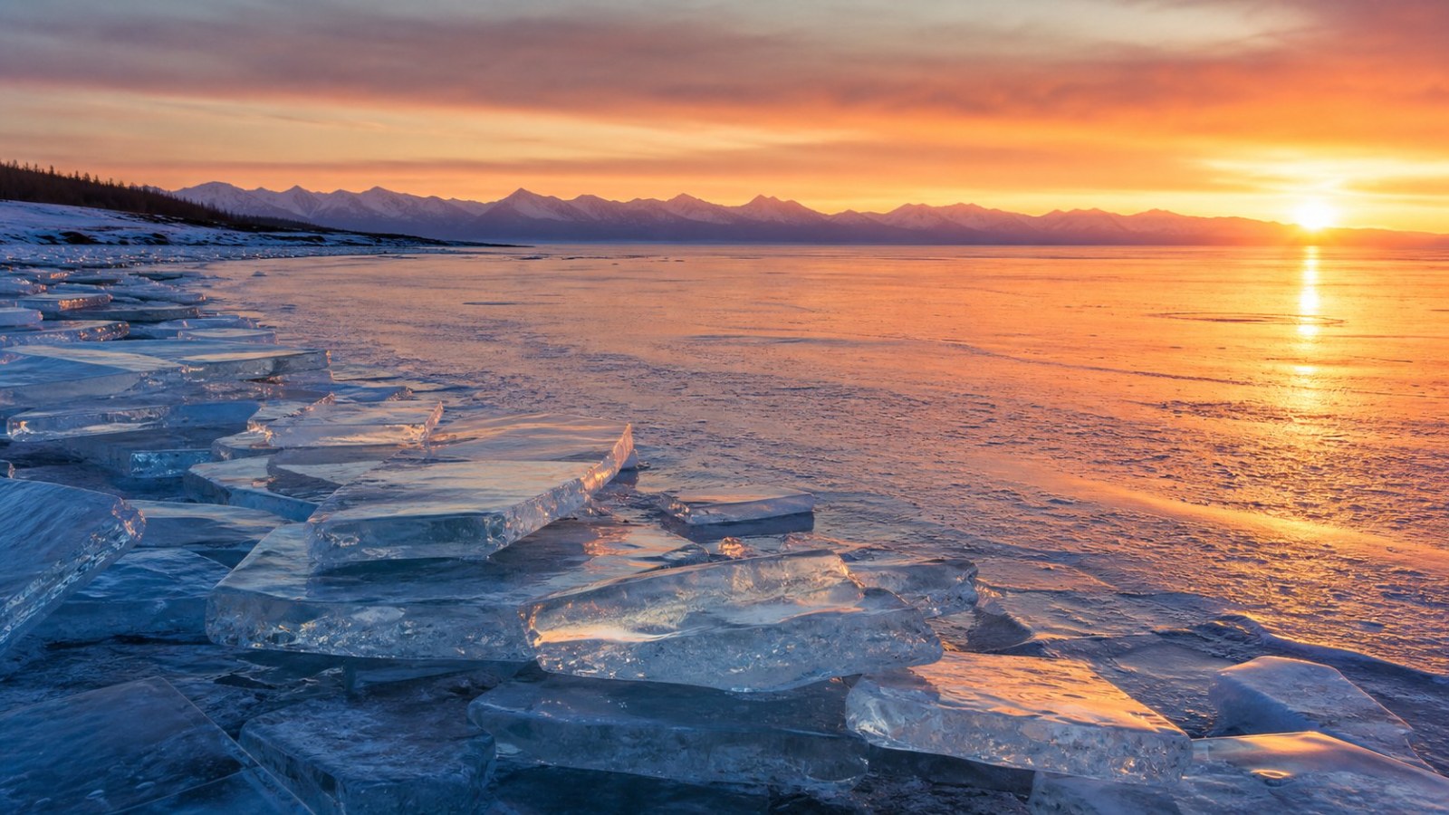 Winter landscapes around Sayram Lake — 9-Day Northern Xinjiang Altay Winter Group Tour