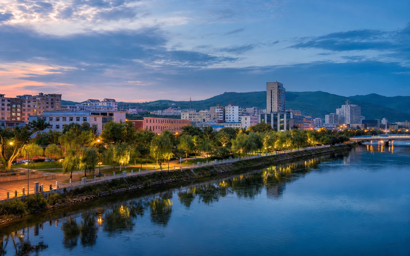 Travel view of Meihekou, Jilin, China