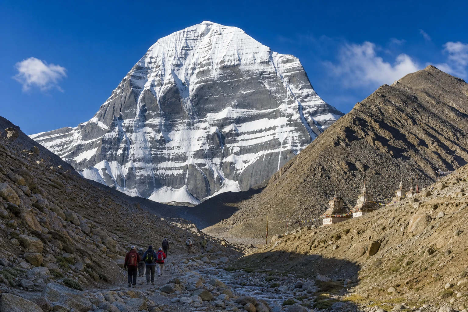 Kailash Kora, 1st day Tarchen – Driapuk — 17-Day Mount Kailash, Manasarovar & Guge Group Tour