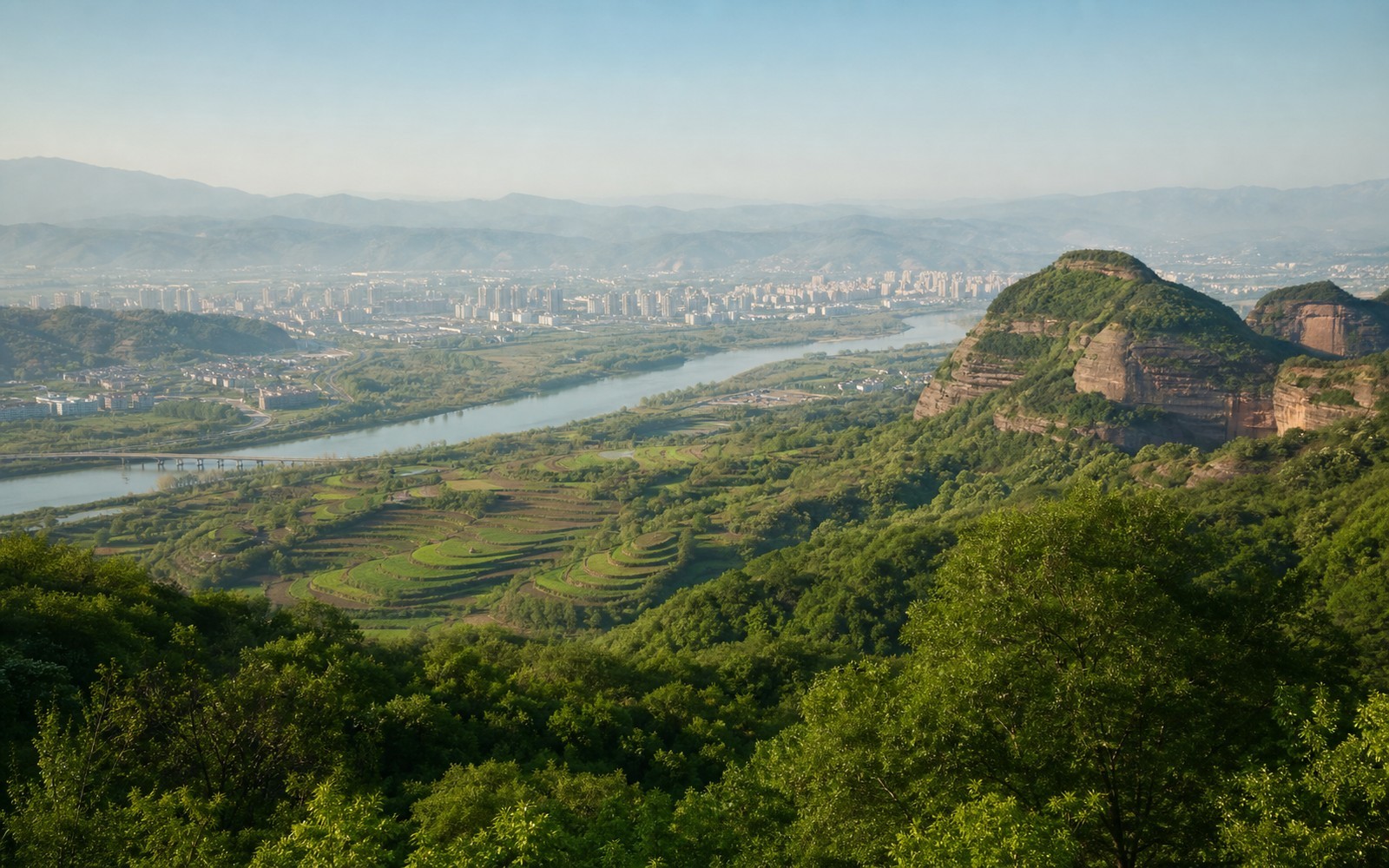 Travel view of Tianshui, Gansu, China