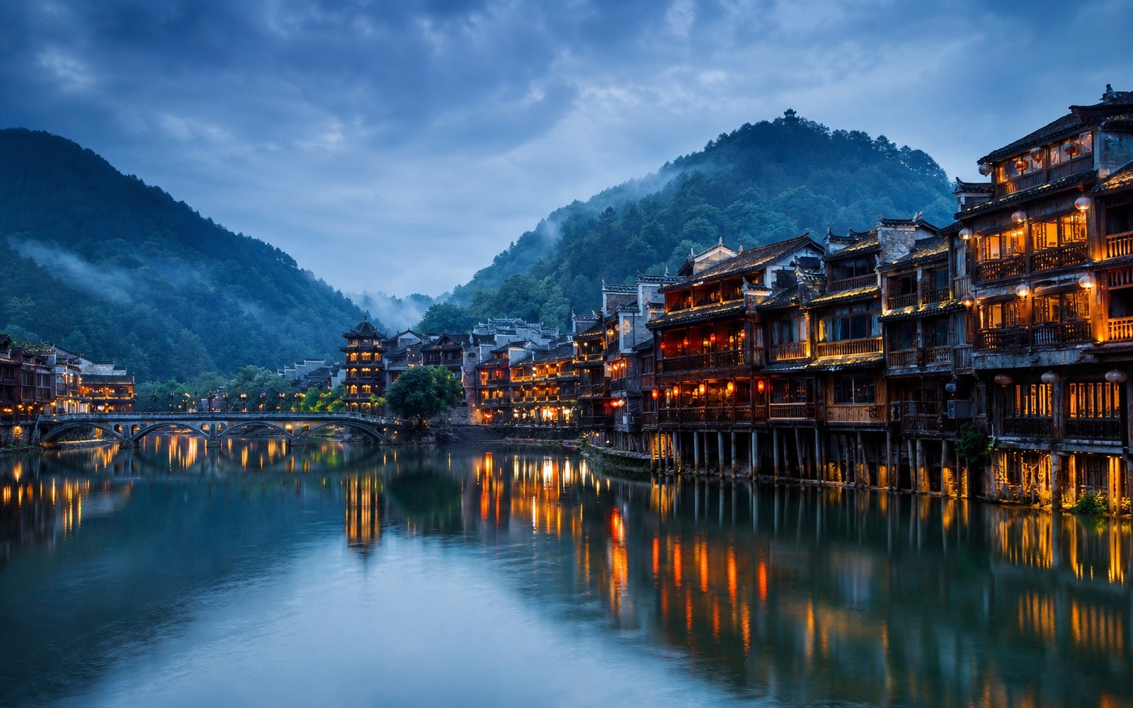 Travel view of Xiangxi, Hunan, China