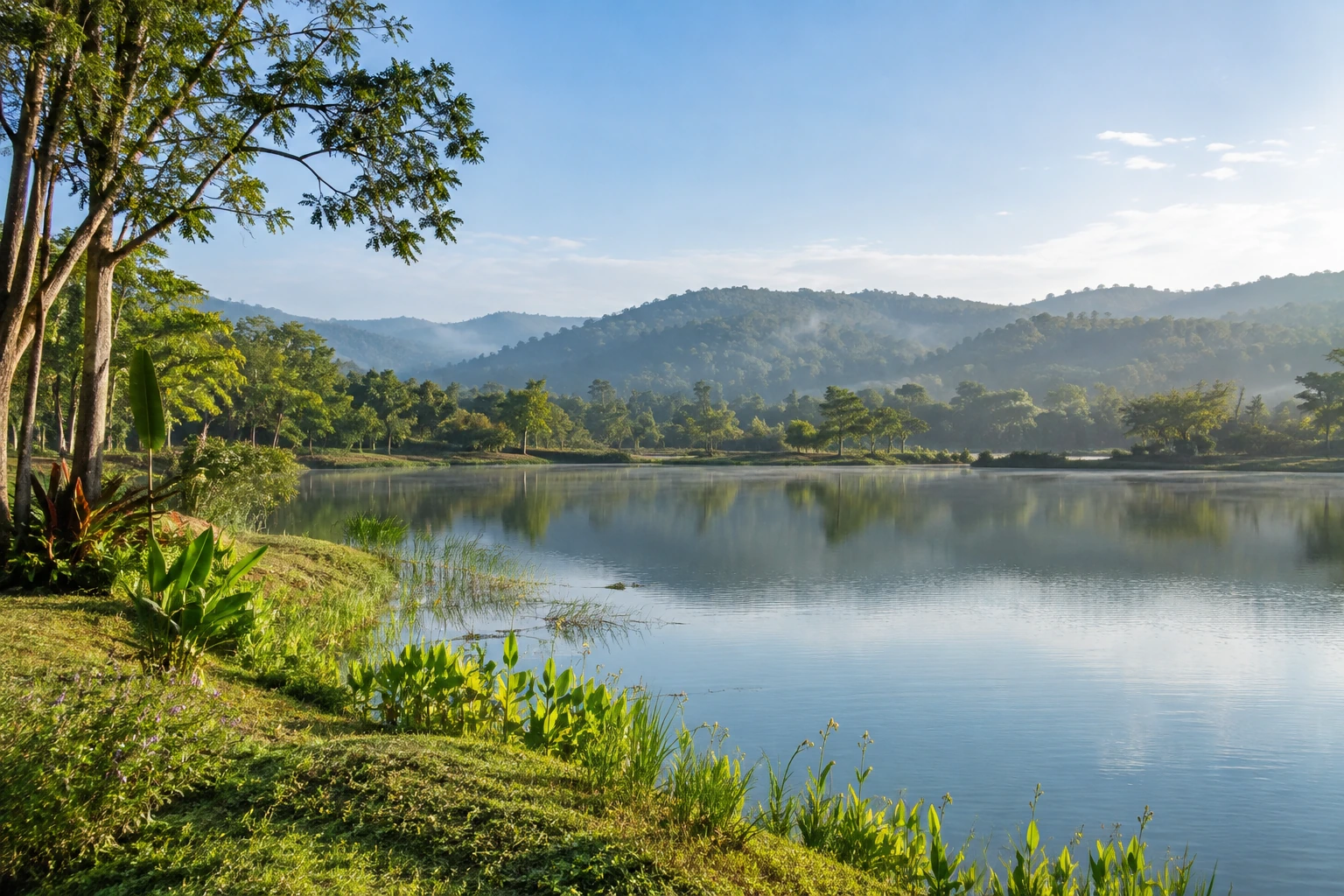 Lakeside greenery in Pu’er, Yunnan