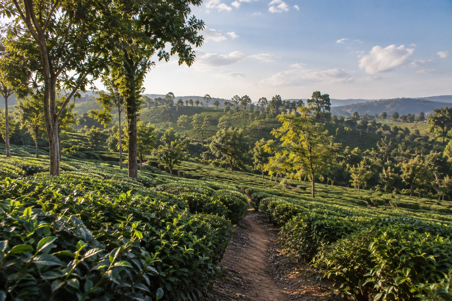 Tea-growing hills near Menghai in Xishuangbanna