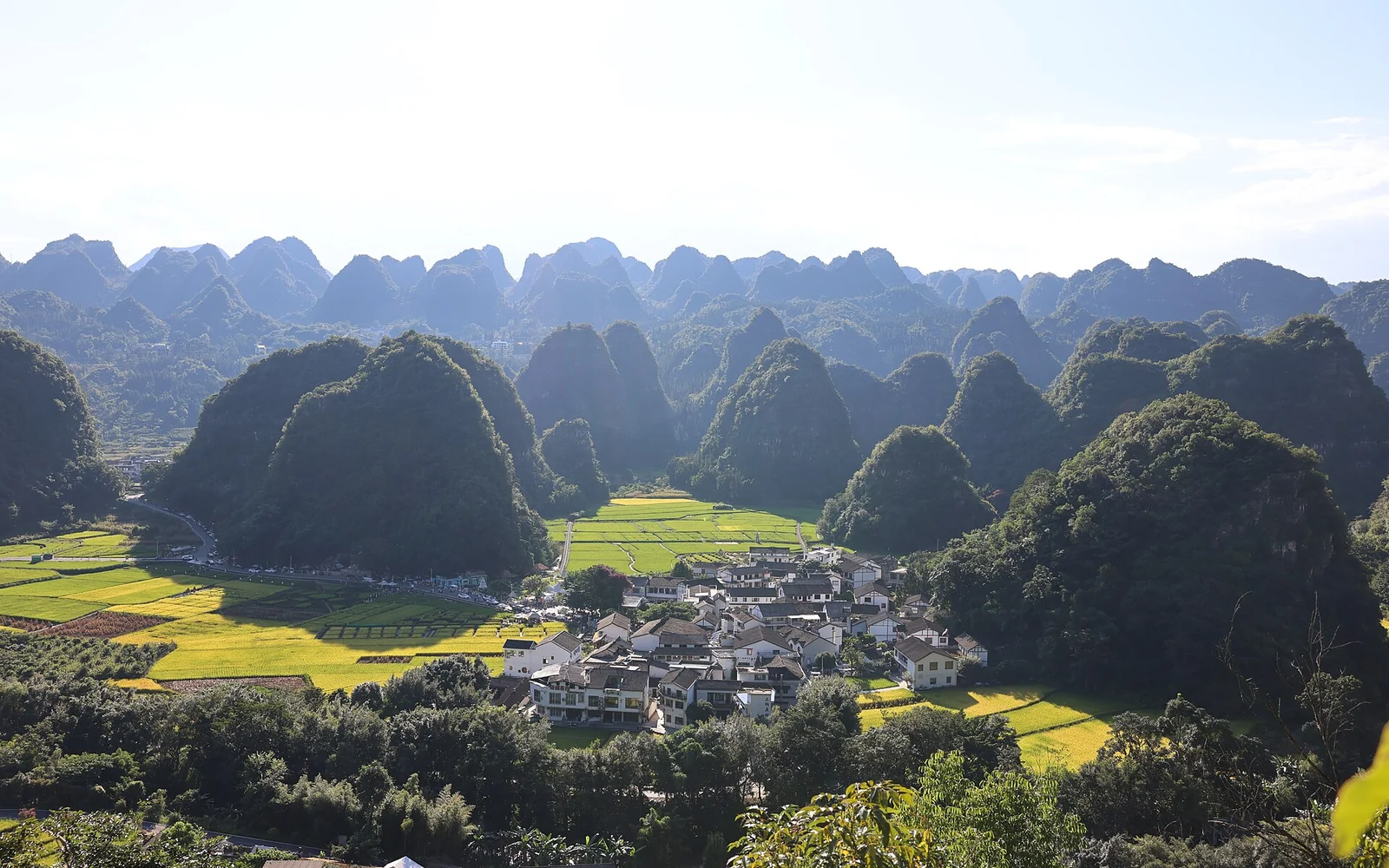 Wanfenglin and the Shangnahui village area