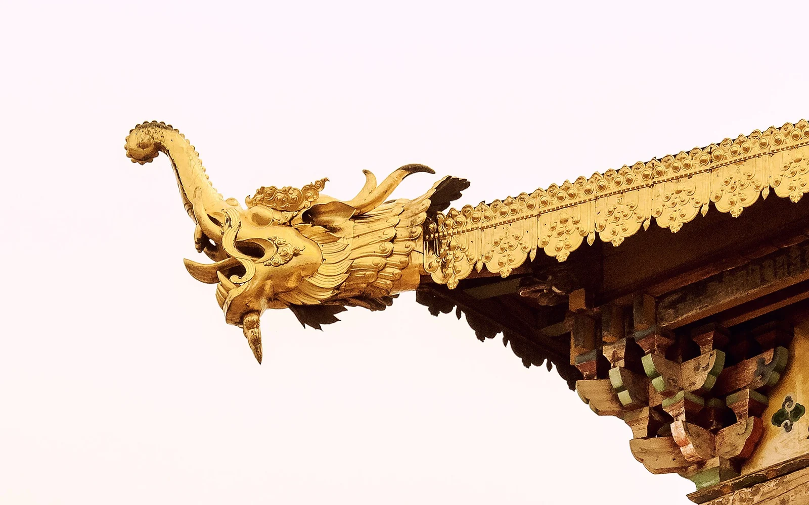 Roof detail at Songzanlin Monastery