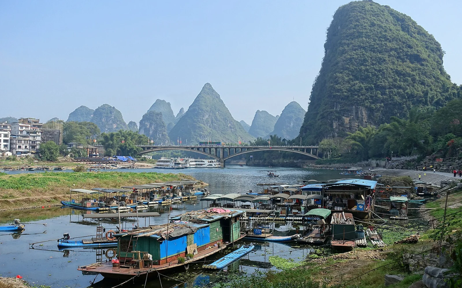 The Li River near Yangshuo