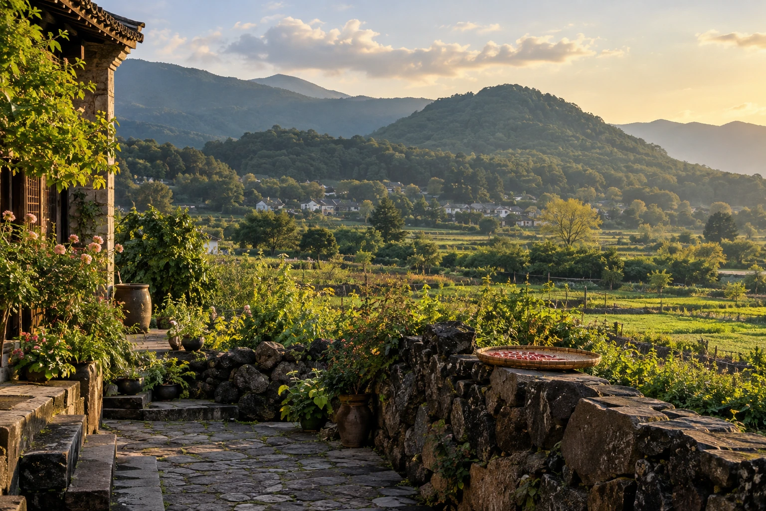 Green countryside near Tengchong