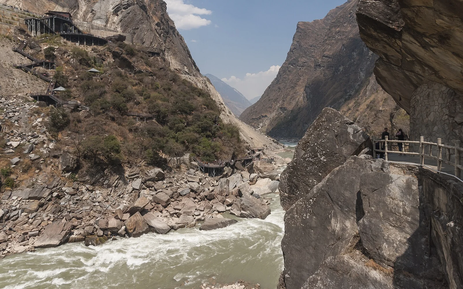 Mountain slopes of Tiger Leaping Gorge