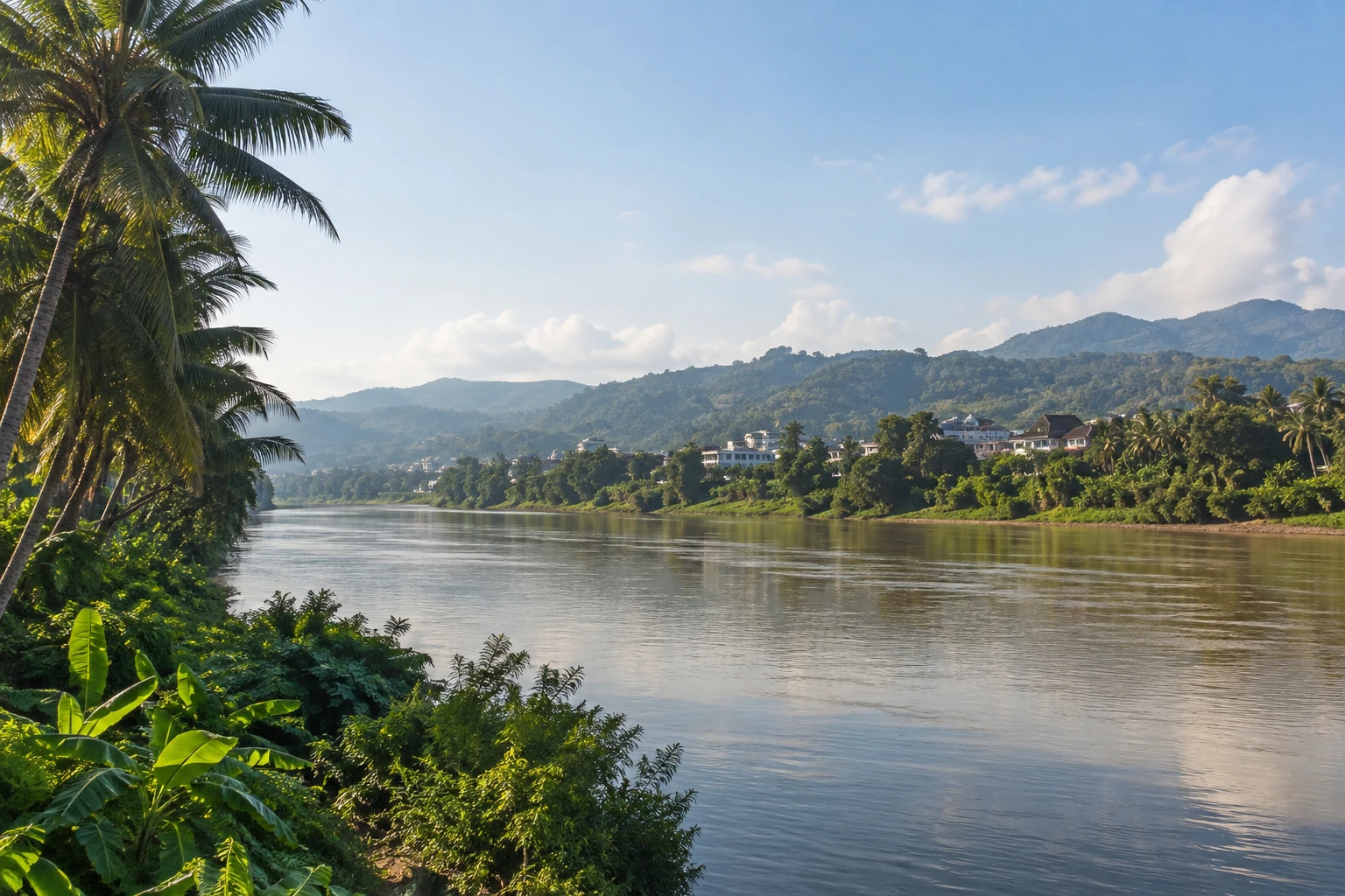 The Lancang River beside Jinghong