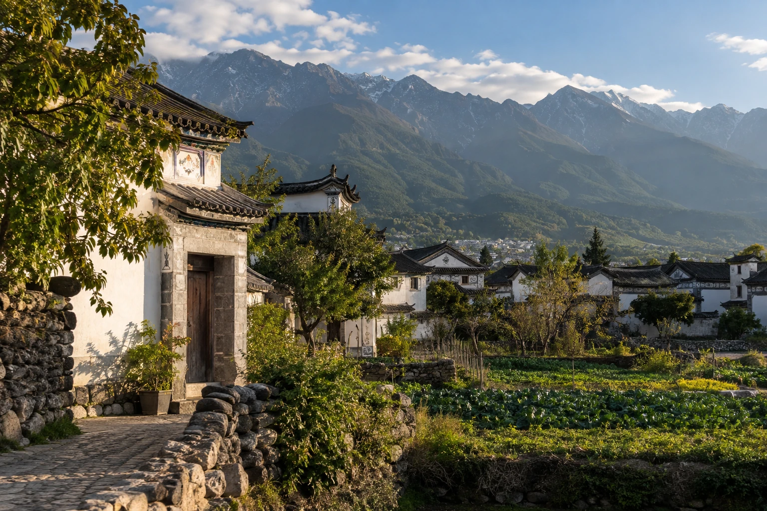 Bai courtyard houses in Xizhou