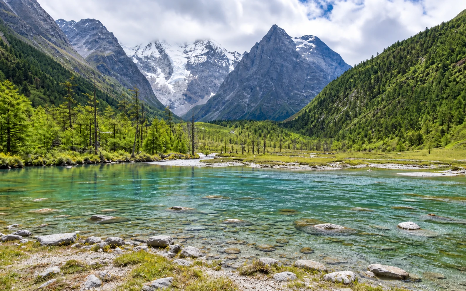 AI scenic illustration for Yajiang to Cuopu Valley via Litang — 10-Day G318 Sichuan-Tibet Small Group Overland Tour