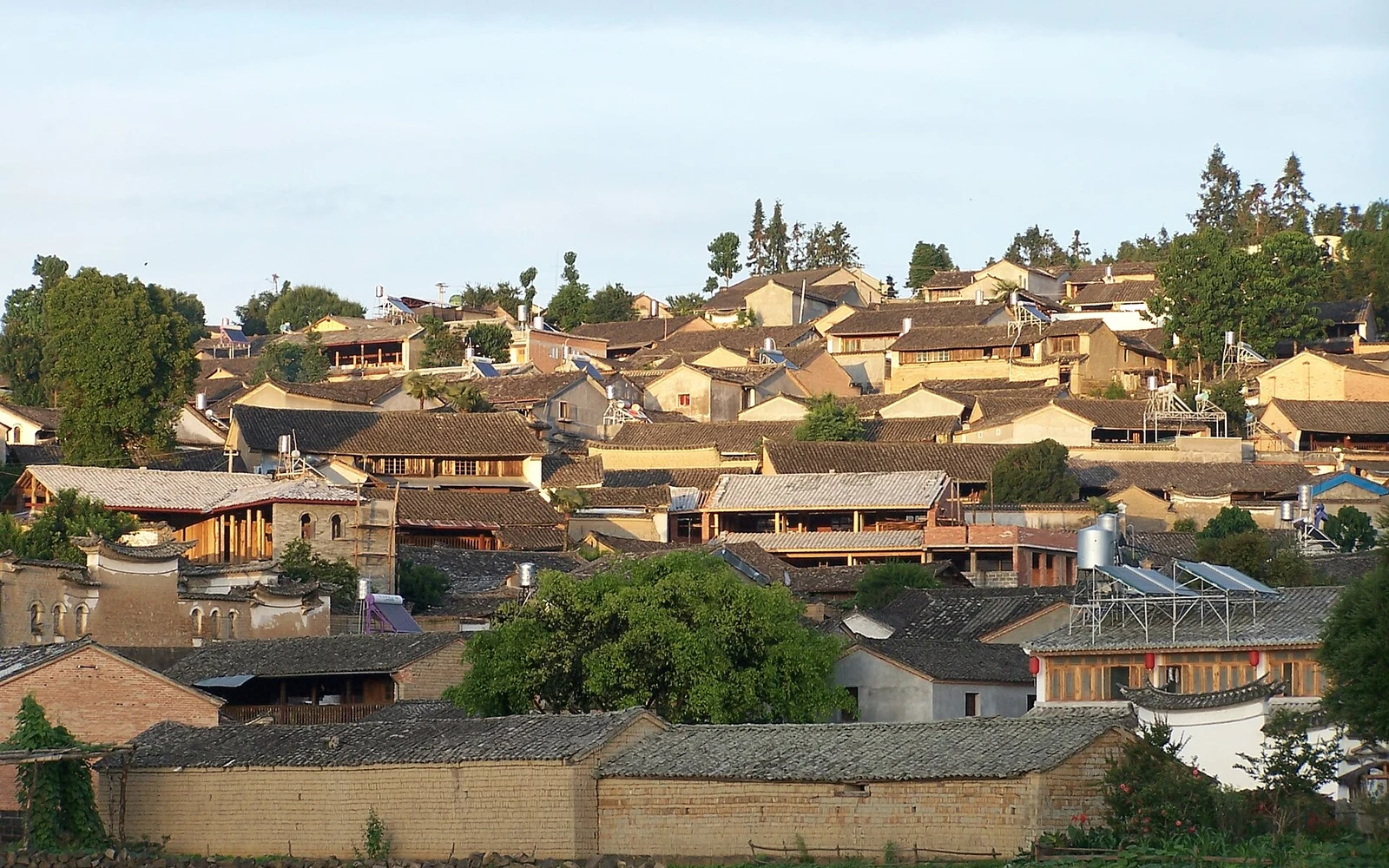 Traditional rooftops in Heshun Ancient Town