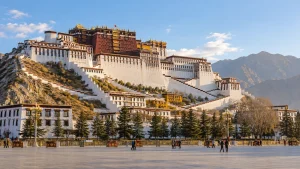 AI-generated illustration: potala palace in lhasa.