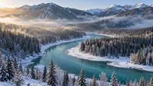 AI-generated illustration: kanas winter photography stops.