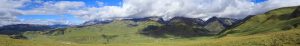 A panoramic view of the Genyen mountain landscape