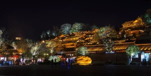 Lijiang Old Town at night