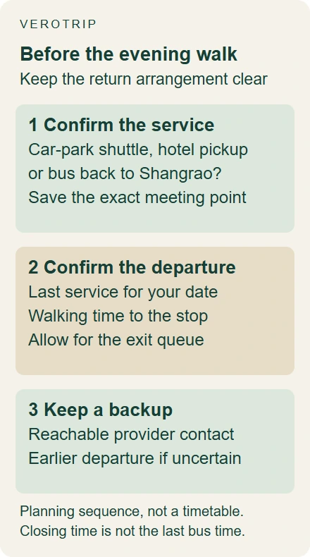 Three steps to arrange the service, departure and backup for leaving Wangxian Valley after dark