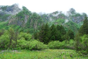 Mountain scenery in Xiaojin County, the Mount Siguniang region