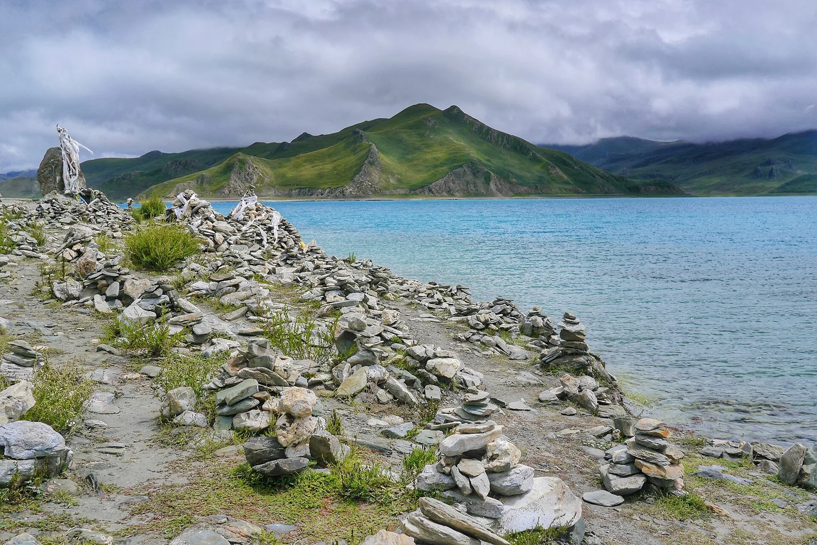 Yamdrok Lake shoreline